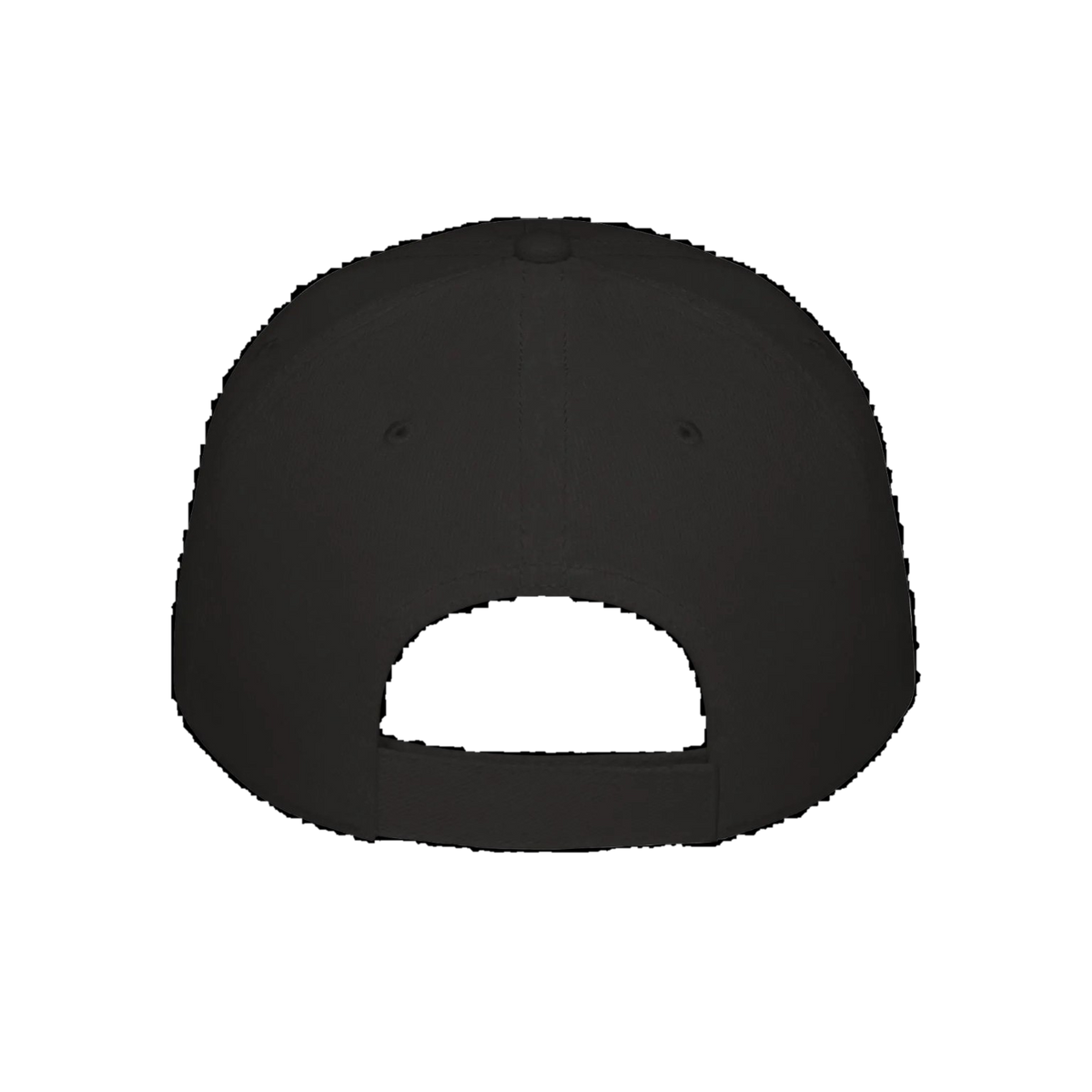Black INMC low-profile embroidered cap back view